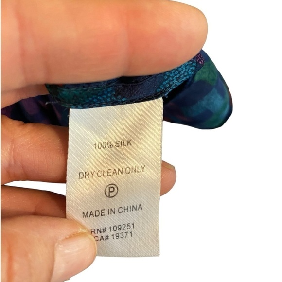 Anthropologie Trovato 100% silk Jewel Tone midi Party dress Festive Holiday - Picture 11 of 12